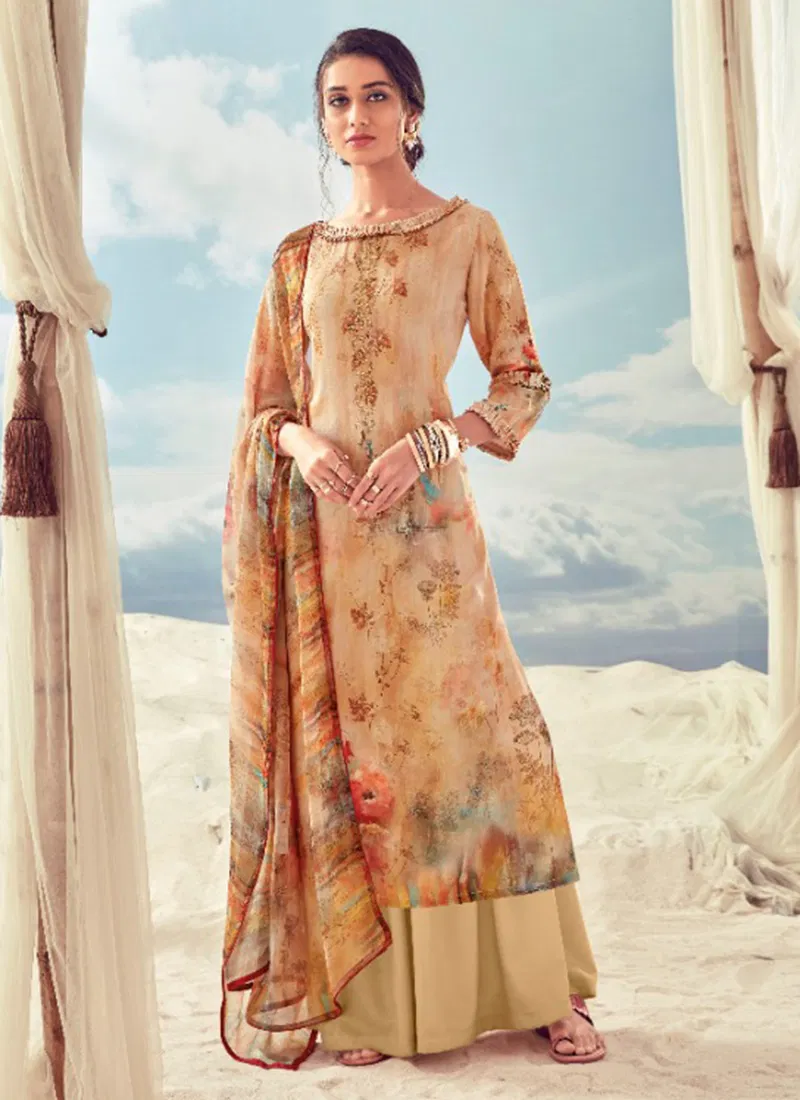 Aaisha Pure Jam Digital Print Diamond Swarovski  Work Plazo Suit Collection 486-001-010